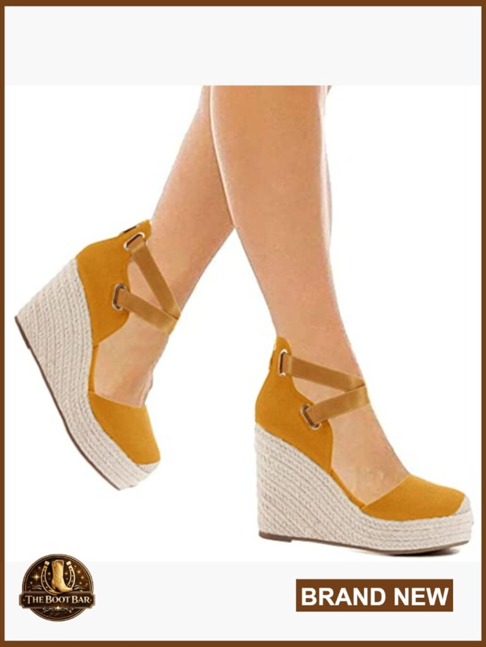 Wedge Espadrille Ankle Strap Closed Toe Platform Heeled Sandals - Picture 2 of 6